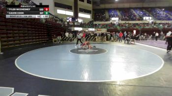 106 lbs Quarterfinal - Tyler McChesney, Lugoff-Elgin vs Calvin Cook, Gaffney