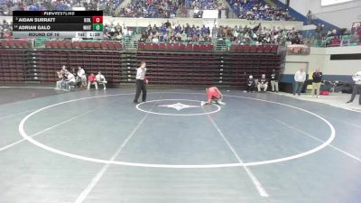 132 lbs Round Of 16 - Aidan Surratt, Boiling Springs vs Adrian Galo, White Knoll