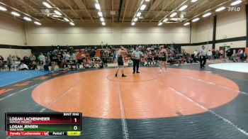 175 lbs Quarterfinal - Logan Jensen, Wind River vs Logan Lachenmeier, Huntley Project