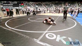 58 lbs Round Of 16 - Hayden Gregory, Tulsa Blue T Panthers vs Waylon Cooper, Sperry Wrestling Club