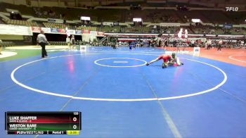 133 lbs Quarters & Wb (16 Team) - Weston Bare, Coker University vs Luke Shaffer, Davis & Elkins