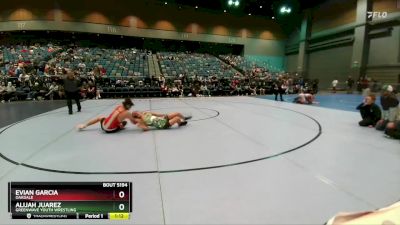 140-148 lbs Round 2 - Alijah Juarez, Greenwave Youth Wrestling vs Evian Garcia, Oakdale