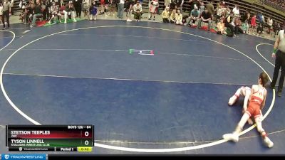 64 lbs Semifinal - Stetson Teeples, JWC vs Tyson Linnell, Stallions Wrestling Club