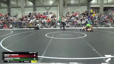 130 lbs Quarterfinal - Grant Herman, Abilene vs Emerson Tjaden, Lawrence Elite