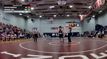 126 lbs 2nd Wrestleback (8 Team) - Michael Cox, North Pontotoc High School vs Kolton Morrow, Saltillo High School