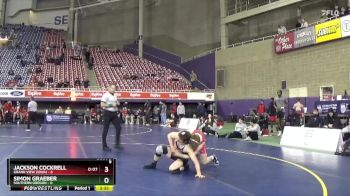 133 lbs Quarters & 1st Wb (16 Team) - Jackson Cockrell, Grand View (Iowa) vs Simon Graeber, Southern Oregon