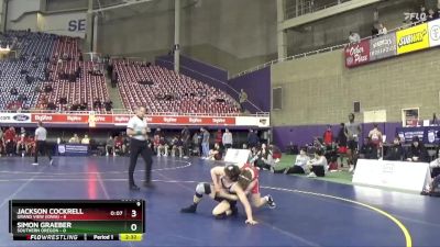 133 lbs Quarters & 1st Wb (16 Team) - Jackson Cockrell, Grand View (Iowa) vs Simon Graeber, Southern Oregon