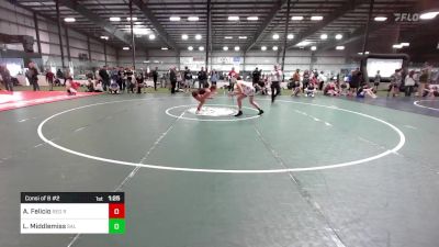 106 lbs Consi Of 8 #2 - Anna Felicio, Red Roots Wrestling Club vs Landon Middlemiss, Salem, NH