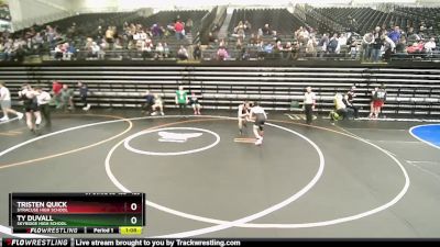 129 lbs Cons. Round 2 - Ty Duvall, Skyridge High School vs Tristen Quick, Syracuse High School