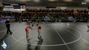120 lbs Champ. Round 1 - Hayden Wade, Williamsburg vs Martha Willard, Iowa City High