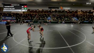 120 lbs Champ. Round 1 - Hayden Wade, Williamsburg vs Martha Willard, Iowa City High