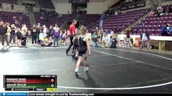 62 lbs Round 2 - Gracie Mullis, Wrecking Crew Wrestling Club vs Makenzi Boss, Gold Rush Wrestling