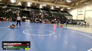 50 lbs Round 1 (8 Team) - Westyn Wasserburger, Midwest Destroyers vs Ally Budden, Kearney Matcats - Gold