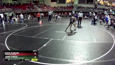 85 lbs Cons. Round 3 - Kolin Schrunk, Pender Kid Dragon vs James Garcia, Nebraska Elite Wrestling Club