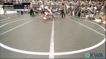 170 lbs Rr Rnd 1 - Henry Cook, Noble Takedown Club vs Brian Colvin, Midwest City Bombers Youth Wrestling Club