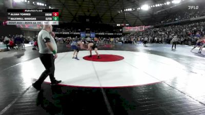 Boys 4A 190 lbs Cons. Round 2 - Alijah Torres, Union vs Maxwell Bridges, Glacier Peak