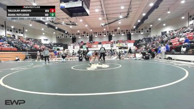 130 lbs Round Of 16 - Tallulah Arroyo, McAlester High School Girls vs Giana Rutledge, Har-Ber