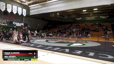 125 lbs Ben Aranda, Cleveland State vs Travis Clawson, Clarion