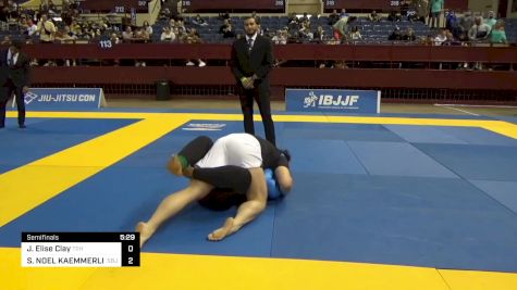 Jacirah Elise Clay vs SARAI NOEL KAEMMERLING 2024 Pan IBJJF Jiu-Jitsu No-Gi Championship