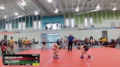 88 lbs Round 2 (6 Team) - Phillip Durden, Florida Scorpions vs Joslynn Bellanny, Riverdale WC