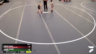 67-74 lbs Cons. Round 3 - Asher Voges, Minnesota vs Arlen Maas, Lakeville Youth Wrestling