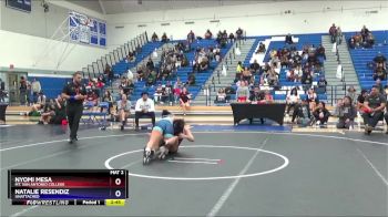 160 lbs Cons. Round 3 - Nyomi Mesa, Mt. San Antonio College vs Natalie Resendiz, Unattached