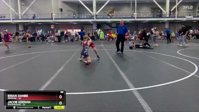 88 lbs Finals (2 Team) - Brian Danbe, RedNose vs Jacob Keenan, Roughhouse