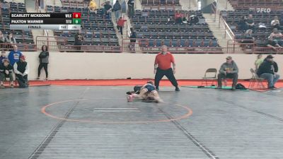 63_G lbs Final - Scarlett Mckeown, Wilkes Barre vs Paxton Warner, Titusville