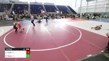 55 lbs 3rd Place - Liam Hyde, Grindhouse WC vs Andres Tapia, Westside Roughriders