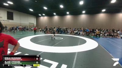 82-84 lbs Round 1 - Emilia Rudzinski, Texas Elite Wrestling Club vs Blane Steward, Rockwall Training Center