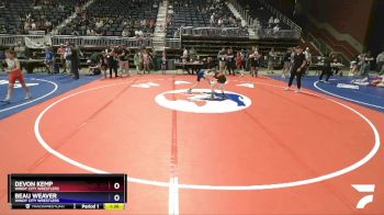 78 lbs Cons. Round 5 - Devon Kemp, Windy City Wrestlers vs Beau Weaver, Windy City Wrestlers