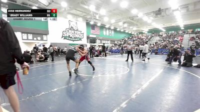190 lbs Champ. Round 1 - Brady Williams, Walnut vs Jose Hernandez, Indio