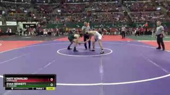 D1-165 lbs Champ. Round 1 - Matt Kowalski, Springboro vs Evan Bennett, St. Edward