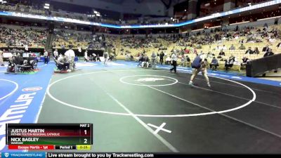 150 Class 1 lbs Cons. Semi - Justus Martin, Father Tolton Regional Catholic vs Nick Bagley, Warsaw