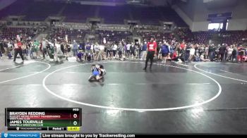 84-85 lbs Round 1 - James Tourville, Widefield Wrestling Club vs Brayden Redding, Ellicott Metro District Thunderhawks Wrestling Club