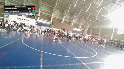 62 lbs Cons. Round 4 - Rowan Miller, Bear River Wrestling Club vs Korver Hughes, JWC