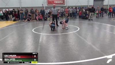 70 lbs 5th Place Match - Beau Hayes, Front Royal Wrestling Club vs Colt Wilson, Richlands Wrestling Club