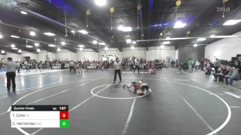 98 lbs Quarterfinal - Taylen Cofer, St. Jude Fire vs Carlos Hernandez, Bad Cat Wrestling Club