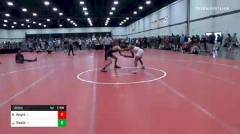 120 lbs Prelims - Elijah Boyd, NC vs Jacob Seale, VA