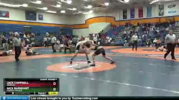 157 lbs Champ. Round 1 - Nick Barnhart, Messiah College vs Jack Campbell, Roanoke