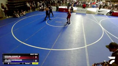 250 lbs Semifinal - Steven Gomez Iii, Granite Wrestling Club vs Julain Dominguez, California