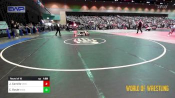 160 lbs Round Of 16 - Jaxon Camillo, Salem Elite Mat Club vs Conor Boyle, Modoc High School