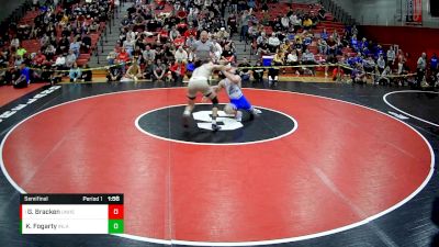 139 lbs Semifinal - Gideon Bracken, United Hs vs Kayden Fogarty, Indian Land