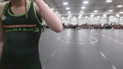 92-108 lbs 5th Place Match - Bailey Fisher, Central Pennie?s vs Piper Little, Dover