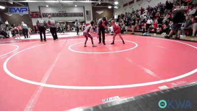 55-58 lbs Rr Rnd 4 - Lincoln Vantuyl, R.A.W. vs Gwyneth Jones, Warner Eagles Youth Wrestling