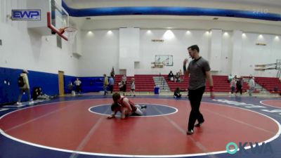 155 lbs Final - Gabriel Bower, Amped Wrestling Club vs Tyler Bryson, Harrah Little League Wrestling