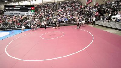 3A 170 lbs Quarterfinal - Rickelle Collins, Carbon vs Boydee Gravatt, Union