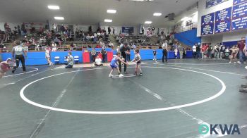 40 lbs Rr Rnd 3 - Hank Shattuck, Harrah Little League Wrestling vs Barlow Schubert, Chandler Takedown Club