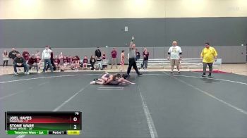 76 lbs Round 1 (6 Team) - Joel Hayes, Poquoson vs Stone Ware, Terps Xpress
