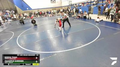 65 lbs Quarterfinal - Noema Tivao, Uintah Wrestling vs Maxximus Gardner, West Jordan